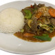 Pork Nam Man Hoi หมูผัดนำ้มันหอย